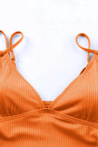 Drawstring Plunge One-Piece Swimwear  Style Ratio