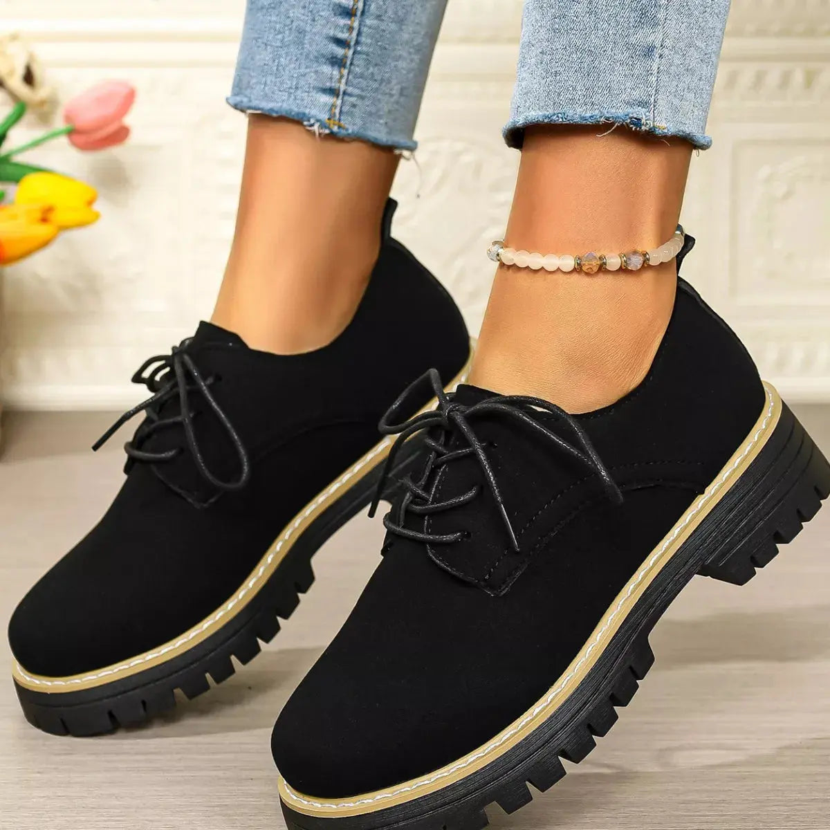 Lace-Up Platform Loafers  Style Ratio