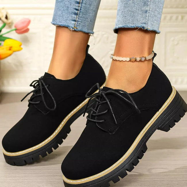 Lace-Up Platform Loafers  Style Ratio