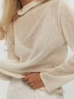 Mock Neck Long Sleeve Sweater  Style Ratio