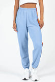 Contrast Striped Elastic Waist Active Pants  Style Ratio