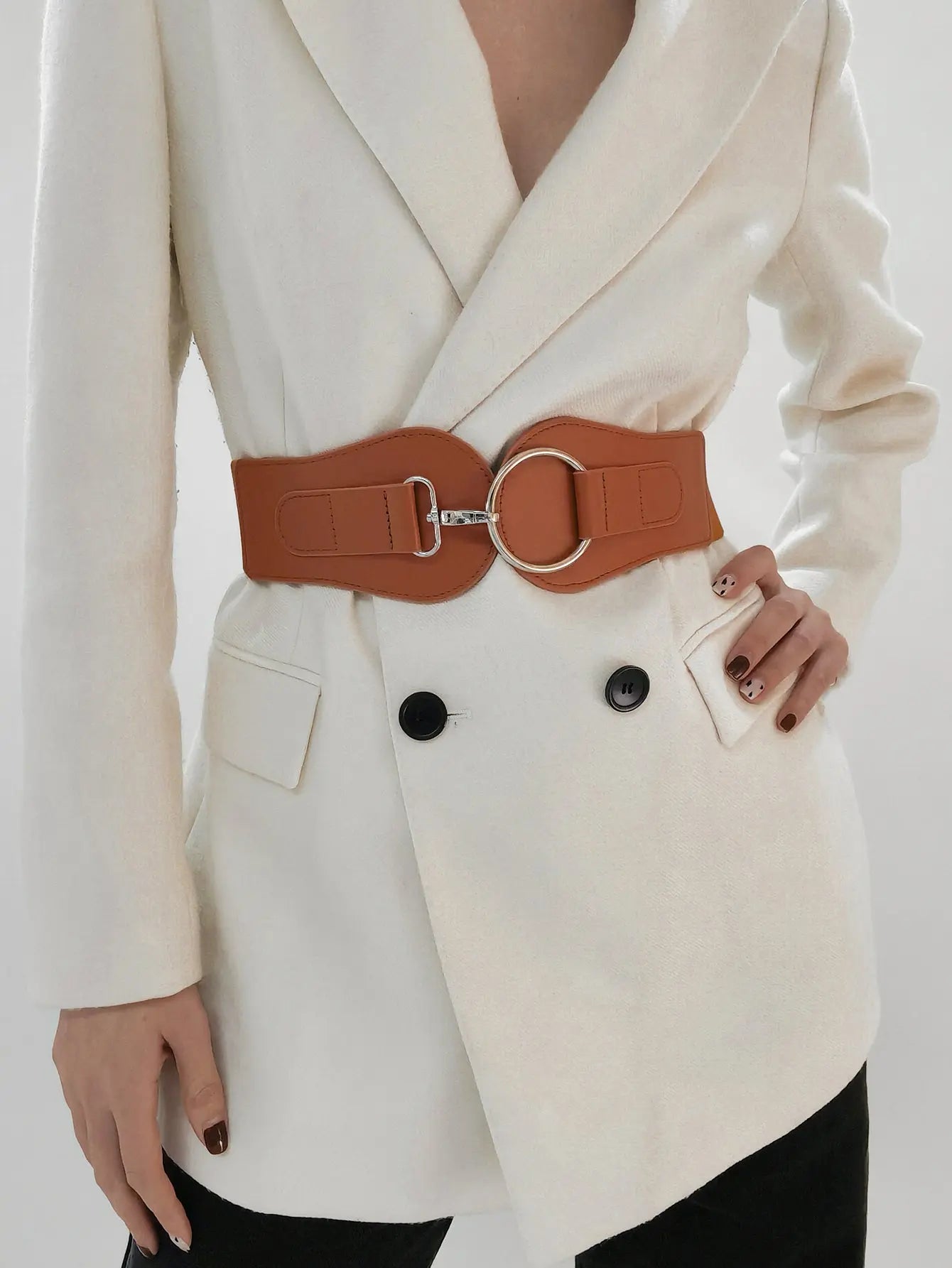 PU Elastic Wide Belt  Style Ratio