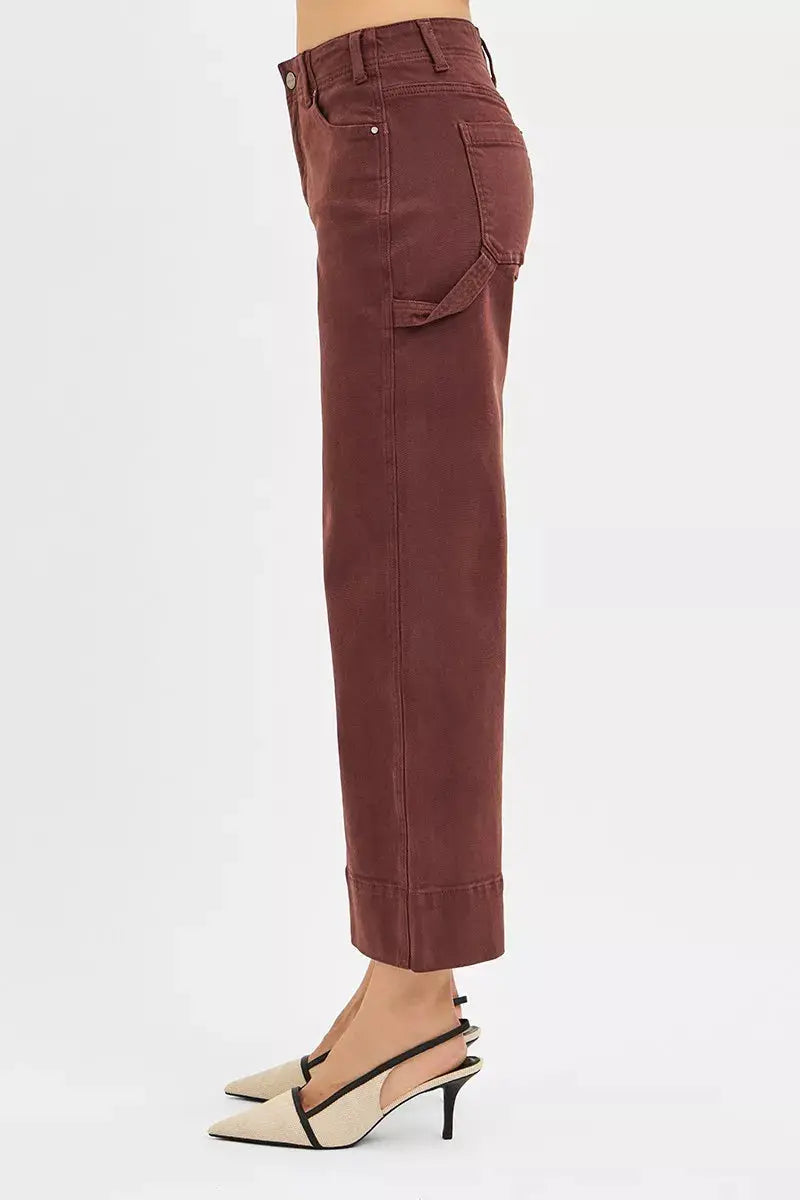 RISEN Tummy Control High Rise Crop Wide No Waist Band Pants  Style Ratio