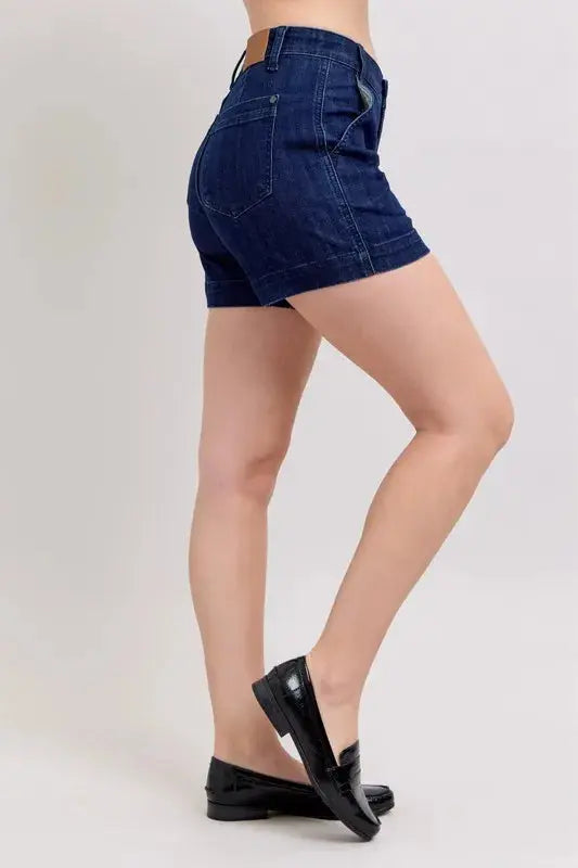 Judy Blue Full Size High Waist Denim Shorts  Style Ratio