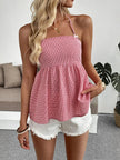Gingham Halter Neck Cami Top  Style Ratio