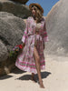Printed Open Front Cover Up  Style Ratio