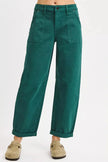 RISEN High Rise Ankle Cuffed Barrel Pants  Style Ratio