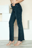 Judy Blue Full Size Button Fly Hem Destroy Straight Jeans  Style Ratio
