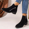 Point Toe Block Heels Boots  Style Ratio