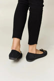 Forever Link Metal Buckle Flat Loafers  Style Ratio