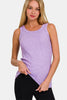 Zenana Ribbed Round Neck Tank Top  Style Ratio