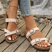 Buckled Strap Sandals  Style Ratio