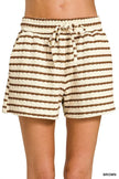 Zenana Striped Short Sleeve Tee & Shorts Set  Style Ratio