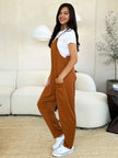 Double Take Full Size Sleeveless V-Neck Pocketed Jumpsuit  Style Ratio