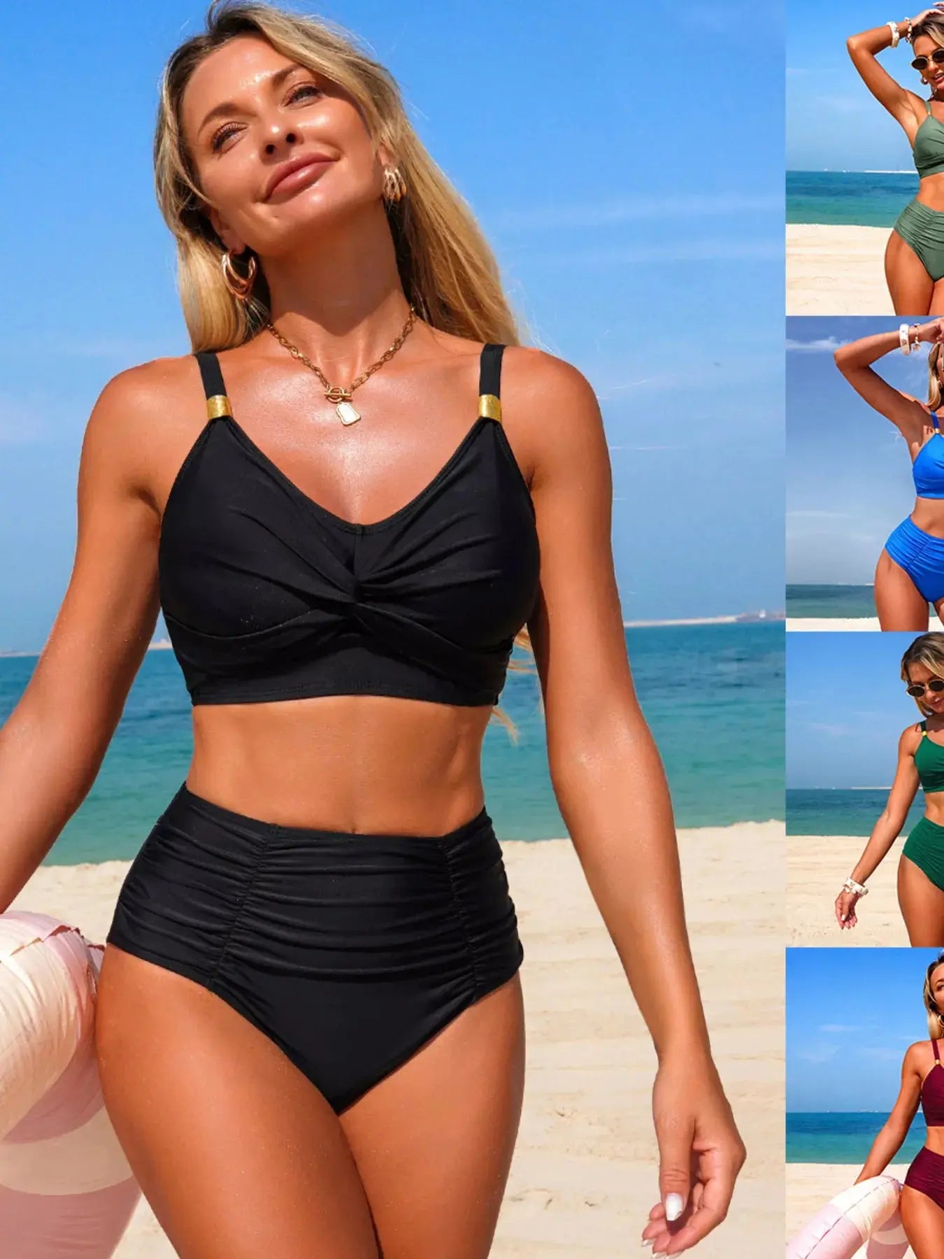 Twisted Front High-Waisted Bikini  Style Ratio