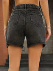 Raw Hem High Waist Denim Shorts  Style Ratio