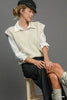 Umgee Oversized V Neck Vest  Style Ratio
