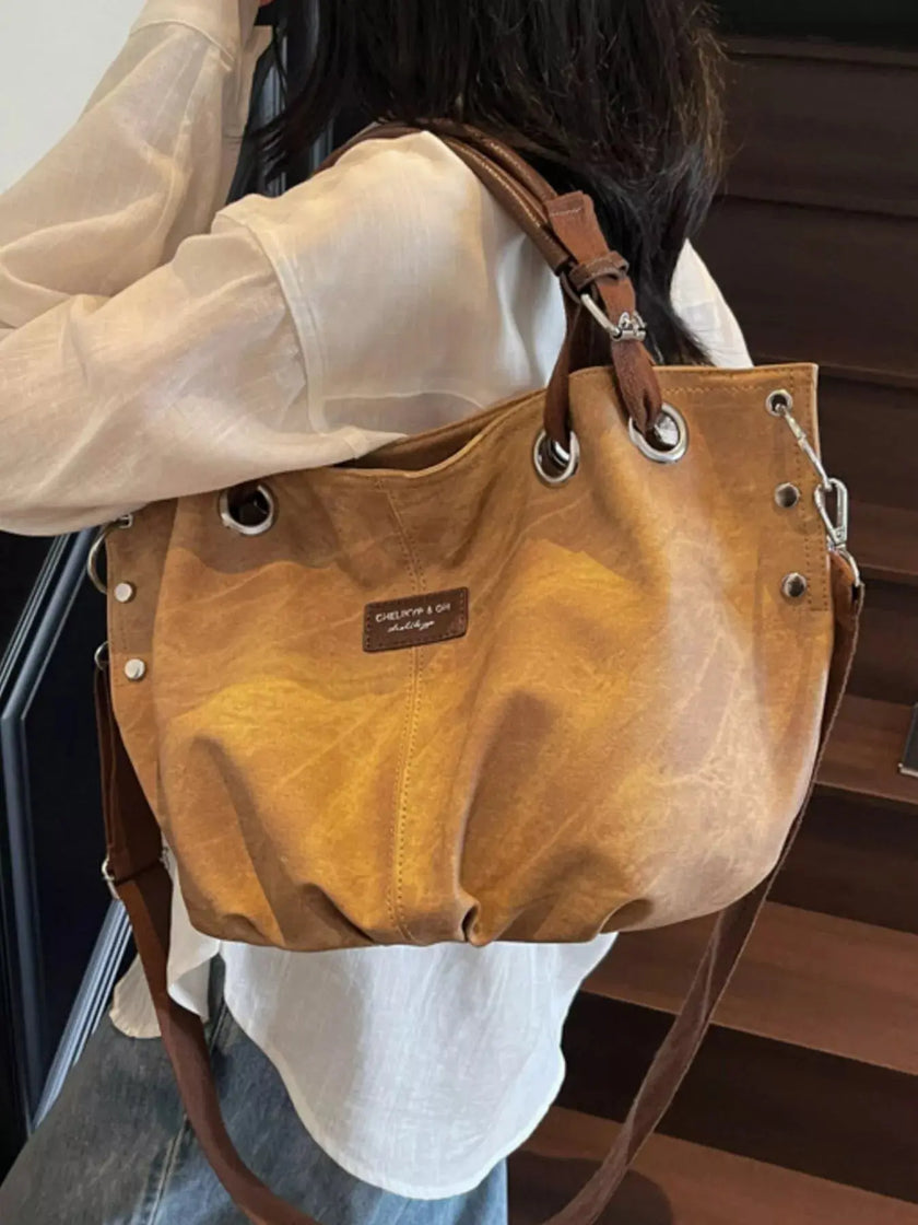 Vintage Adjustable Strap Crossbody Bag  Style Ratio
