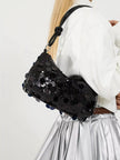 Sequin Embellished Shoulder Bag  Style Ratio