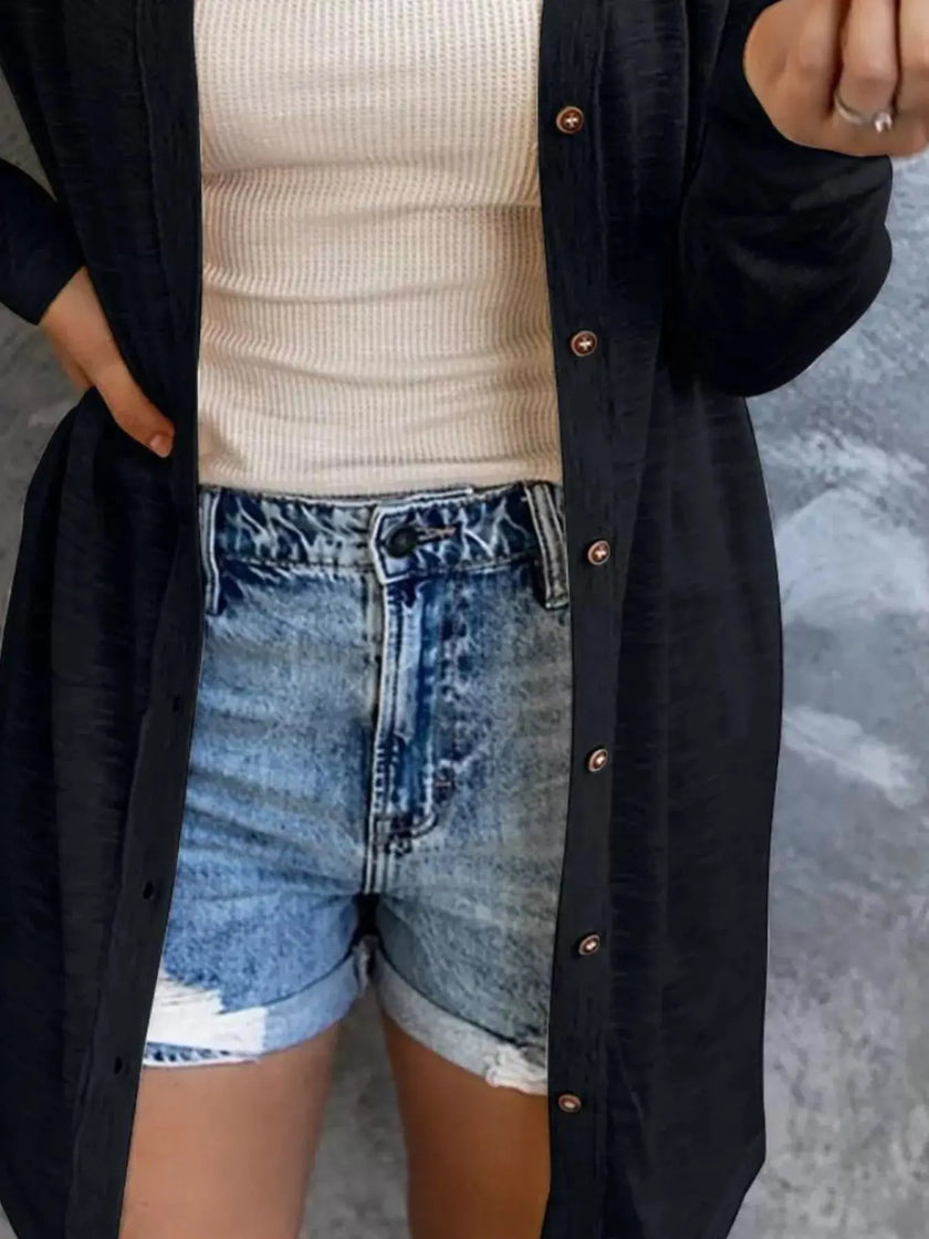 Lightweight Button-Down Cardigan  Style Ratio