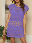 Openwork Round Neck Cover-Up  Style Ratio