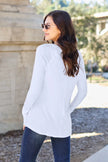 Basic Bae Full Size Round Neck Long Sleeve Shirt  Style Ratio