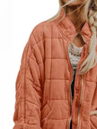 Quilted Zip Up Outerwear  Style Ratio