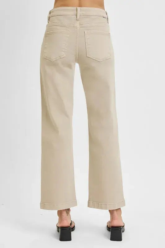 RISEN Full Size Tummy Control Mid Rise Ankle Straight Jeans  Style Ratio