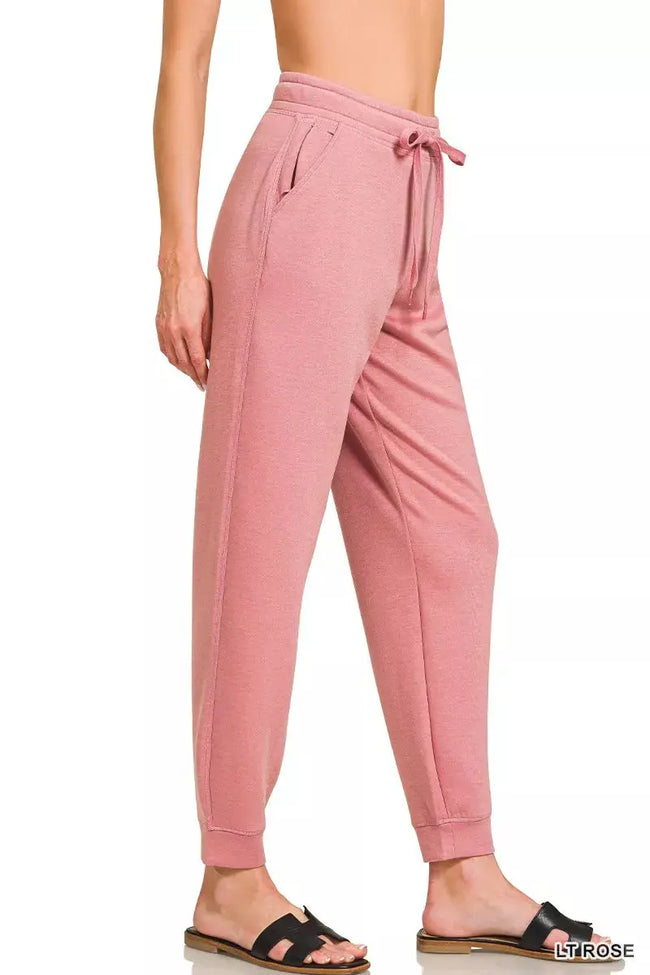 Zenana Drawstring Scuba Joggers with Pockets  Style Ratio
