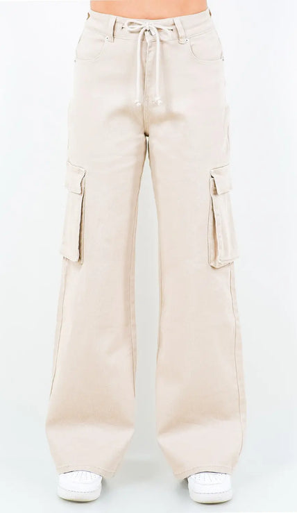 American Bazi Full Size Drawstring Cargo Pants  Style Ratio