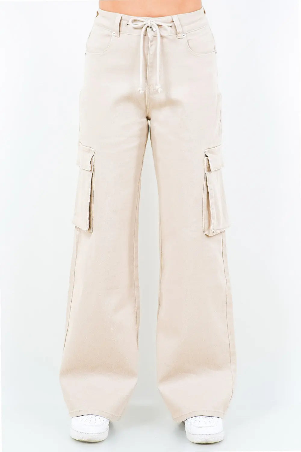 American Bazi Full Size Drawstring Cargo Pants  Style Ratio