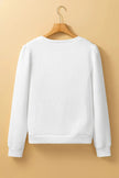 Textured Round Neck Long Sleeve Top  Style Ratio