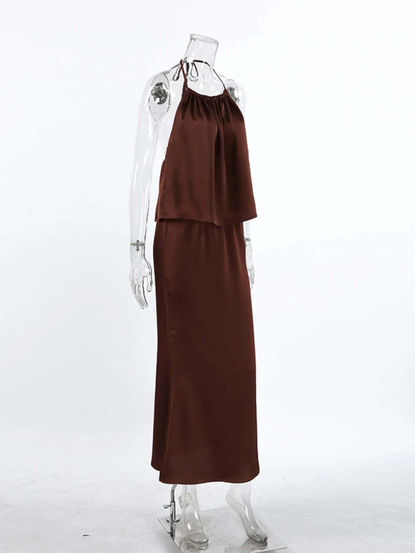 Backless Halter Neck Maxi Dress  Style Ratio