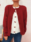 Button Up Long Sleeve Cardigan  Style Ratio