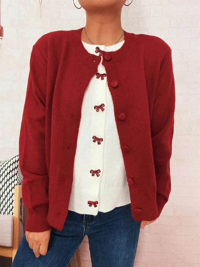 Button Up Long Sleeve Cardigan  Style Ratio