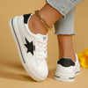 Star Round Toe Lace Up Sneakers  Style Ratio