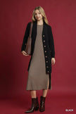 Umgee Button-Down Longline Sweater Cardigan with Front Pockets  Style Ratio