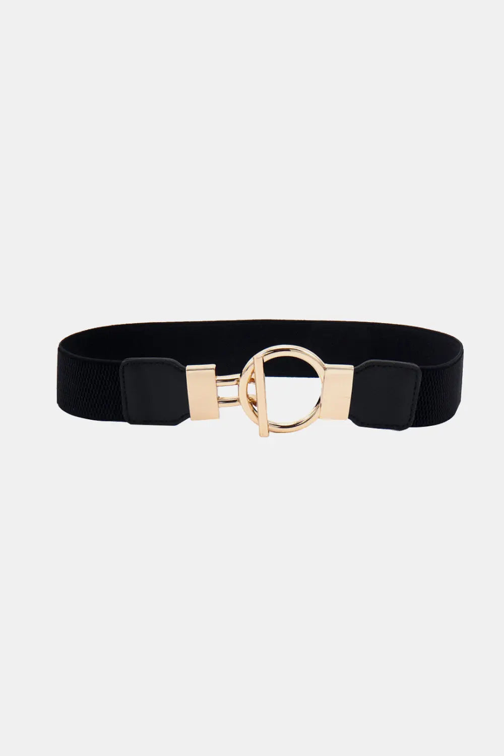 Circle Shape Buckle Zinc Alloy Buckle PU Leather Belt  Style Ratio