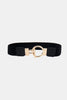 Circle Shape Buckle Zinc Alloy Buckle PU Leather Belt  Style Ratio