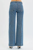 RISEN High Rise Wide Leg Bow Embroidered Jeans  Style Ratio