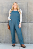 Double Take Full Size Sleeveless Straight Jumpsuit  Style Ratio