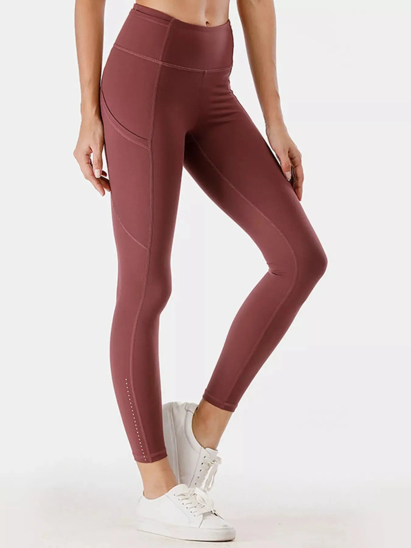 Full Size High-Waisted Active Leggings with Pockets  Style Ratio