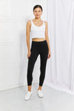 Leggings Depot Full Size Strengthen and Lengthen Reflective Dot Active Leggings  Style Ratio
