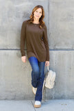 Basic Bae Full Size Round Neck Long Sleeve Top  Style Ratio