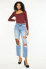 Kancan High Rise Distressed Boyfriend Jeans  Style Ratio