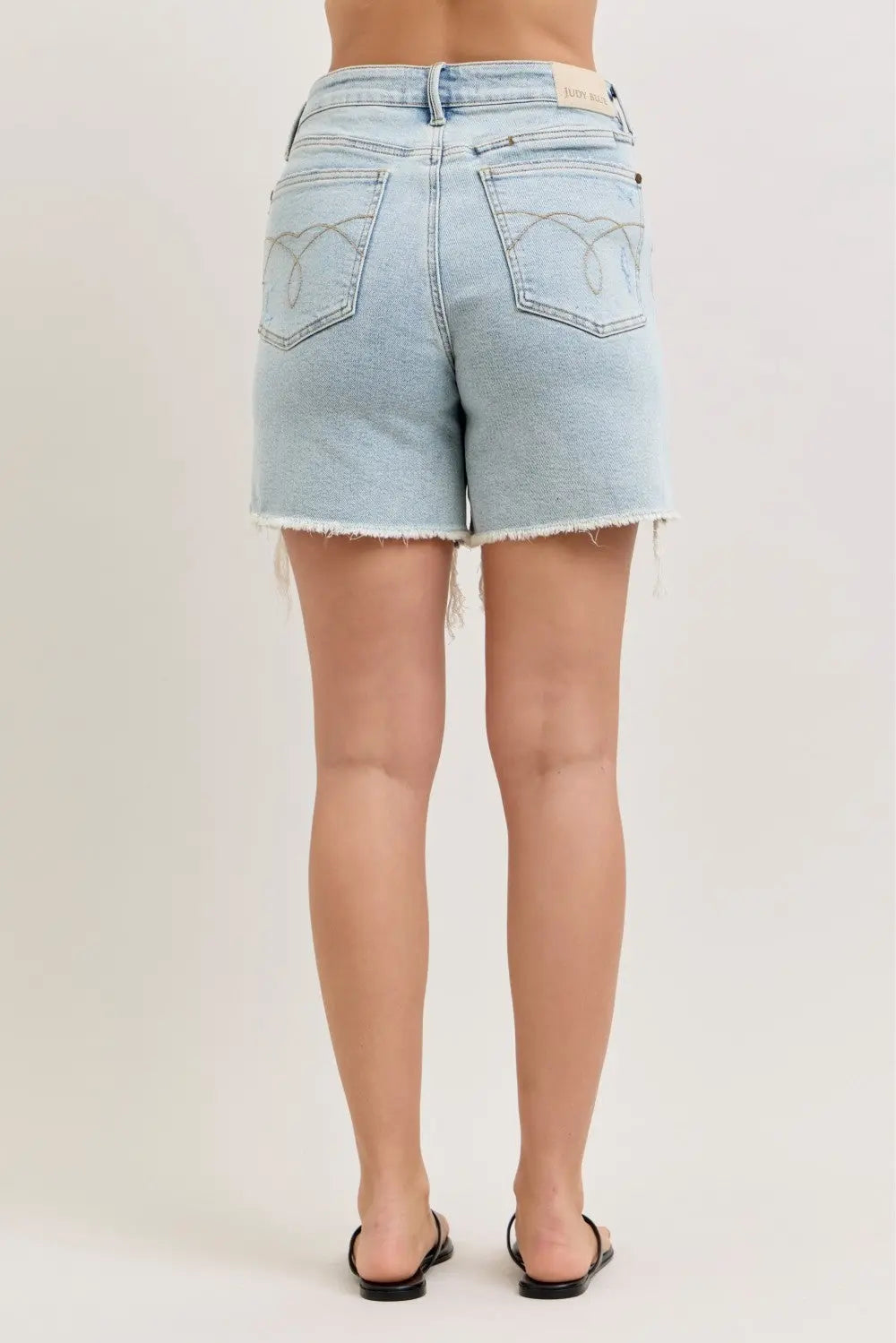 Judy Blue High Waisted Rigid Magic Dad Shorts  Style Ratio