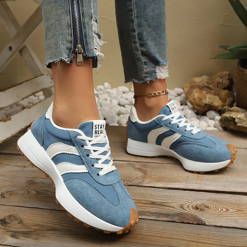 Round Toe Lace Up Sneakers  Style Ratio