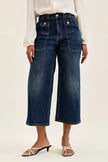 Judy Blue High Waist Wide Crop Utility Jeans with Patch Pocket  Style Ratio