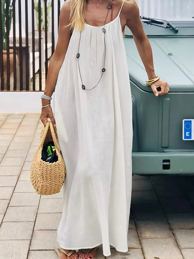 Backless Scoop Neck Maxi Dress  Style Ratio