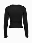 Letter Graphic Button Detail Long Sleeve Shirt  Style Ratio